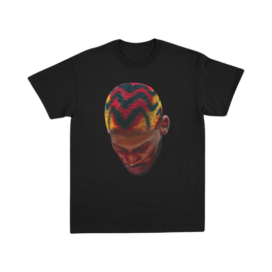 Dennis Rodman Red Hair Black Oversized T-shirt