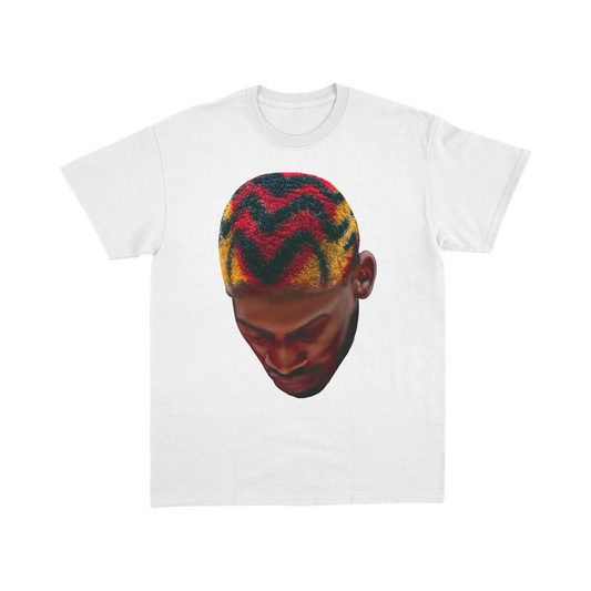 Dennis Rodman Red Hair White Oversized T-shirt