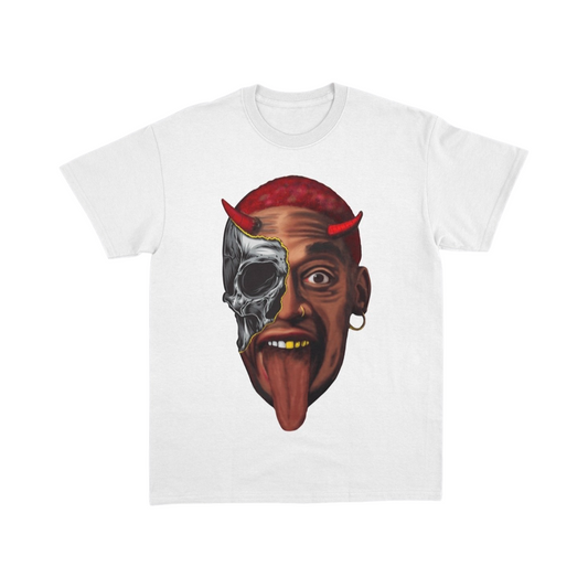 Dennis Rodman Devil White Oversized T-shirt