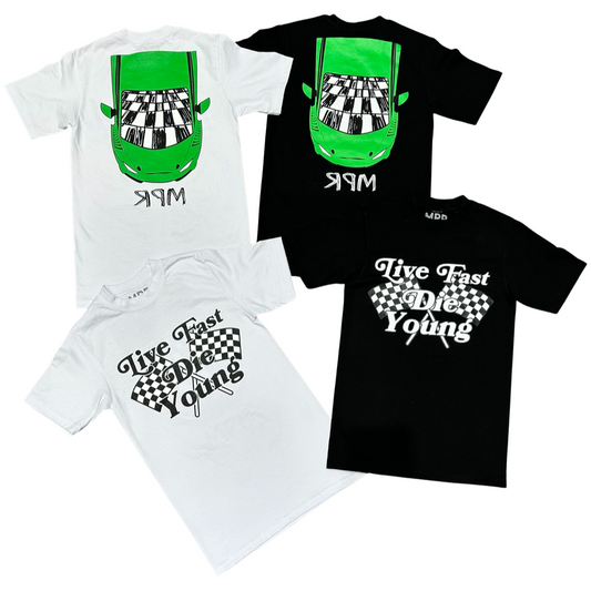 MPR “Live Fast Die Young” White Oversized T-shirt