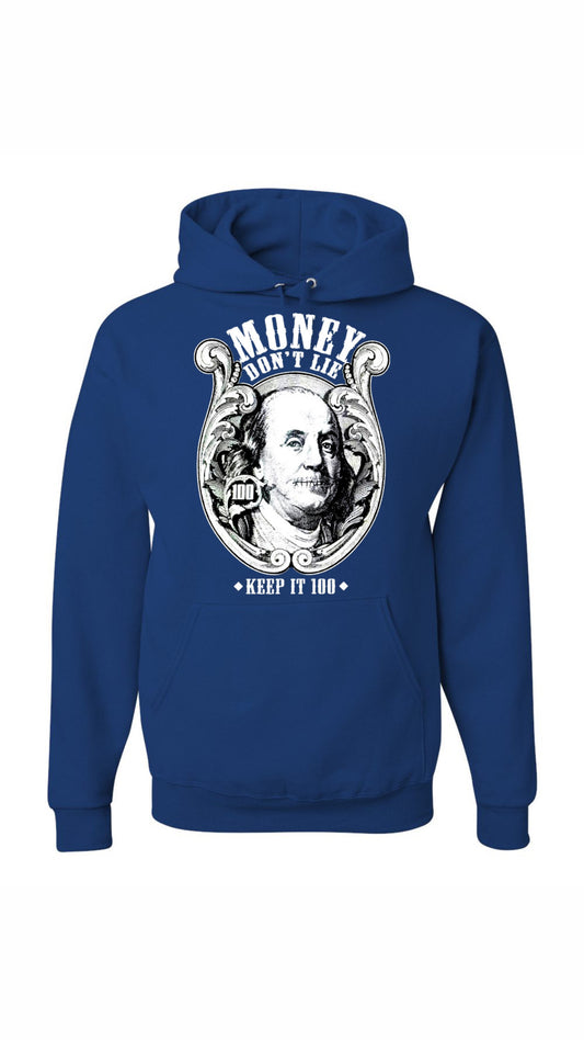 KEEP IT 100 MONEY ROYAL BLUE HOODY
