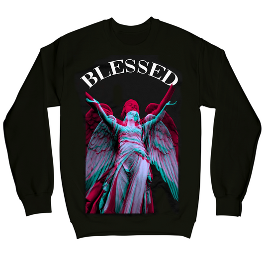 BLESSED CREWNECK - BLACK