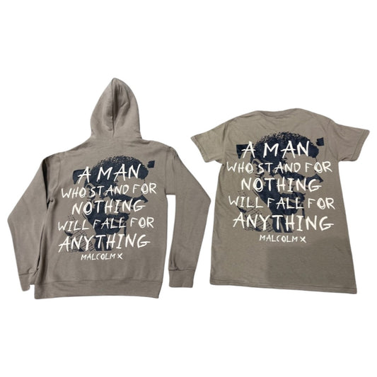 MALCOLM X T-SHIRT - BROWN