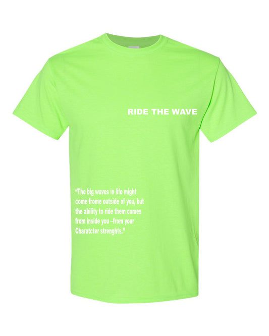 RIDE THE WAVE T-SHIRT 3M - SAFETY GREEN