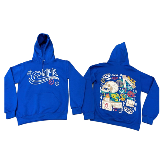 MPR CLOTHING MONEY POWER RESPECT ROYAL BLUE HOODIE