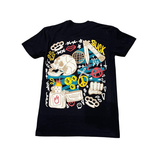 MPR CLOTHING MONEY POWER RESPECT BLACK T-SHIRT