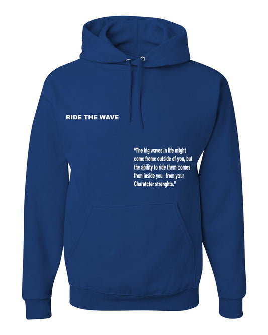 RIDE THE WAVE HOODIE 3M - ROYAL