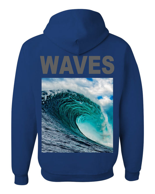 RIDE THE WAVE HOODIE 3M - ROYAL
