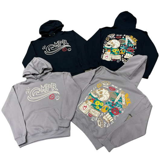 MPR CLOTHING MONEY POWER RESPECT GREY HOODIE