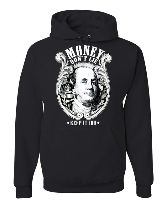 KEEP IT 100 MONEY BLACK HOODY