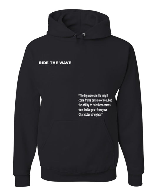 RIDE THE WAVE HOODIE 3M - BLACK