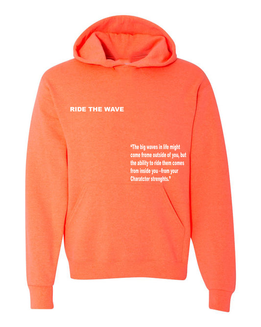 RIDE THE WAVE HOODIE 3M - CORAL