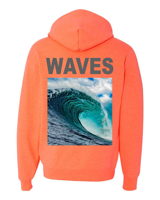 RIDE THE WAVE HOODIE 3M - CORAL