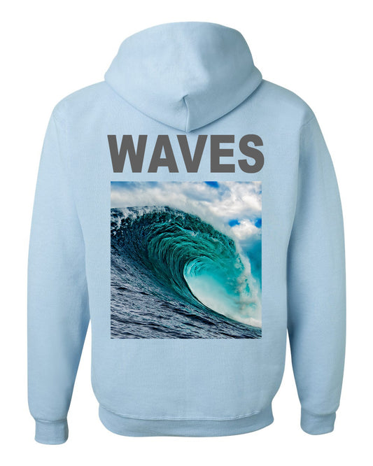 RIDE THE WAVE HOODIE 3M - LIGHT BLUE