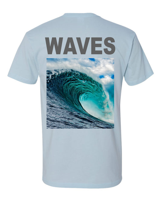 RIDE THE WAVE T-SHIRT 3M - BABY BLUE