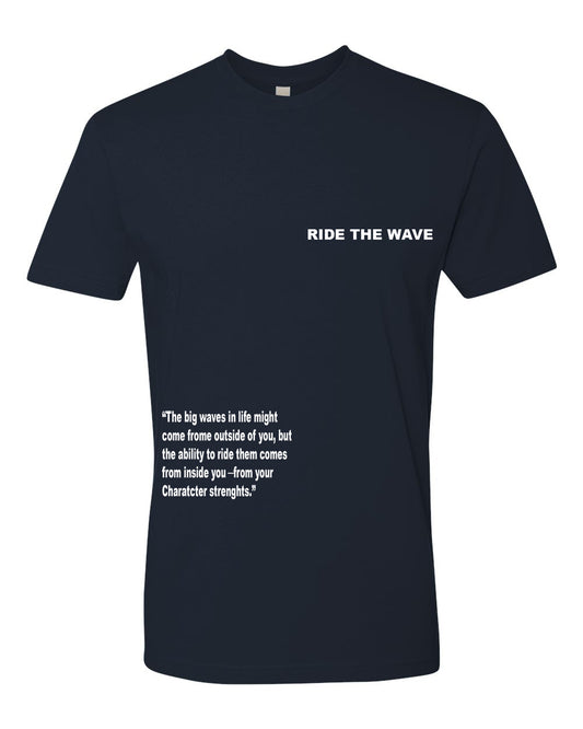 RIDE THE WAVE T-SHIRT 3M - NAVY BLUE