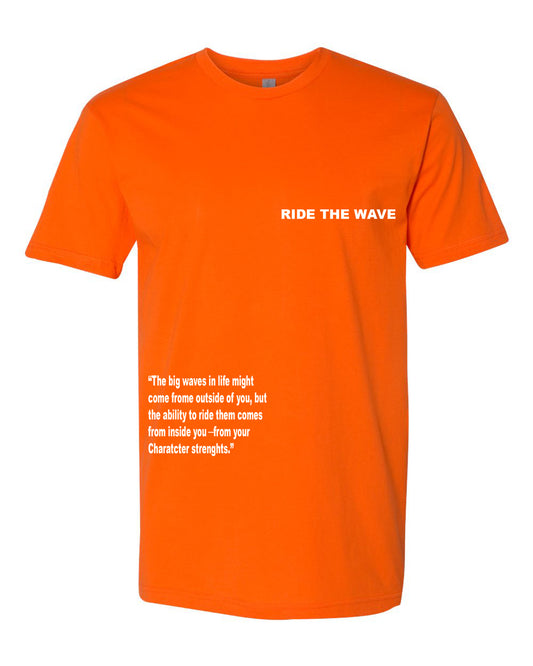 RIDE THE WAVE T-SHIRT 3M - ORANGE