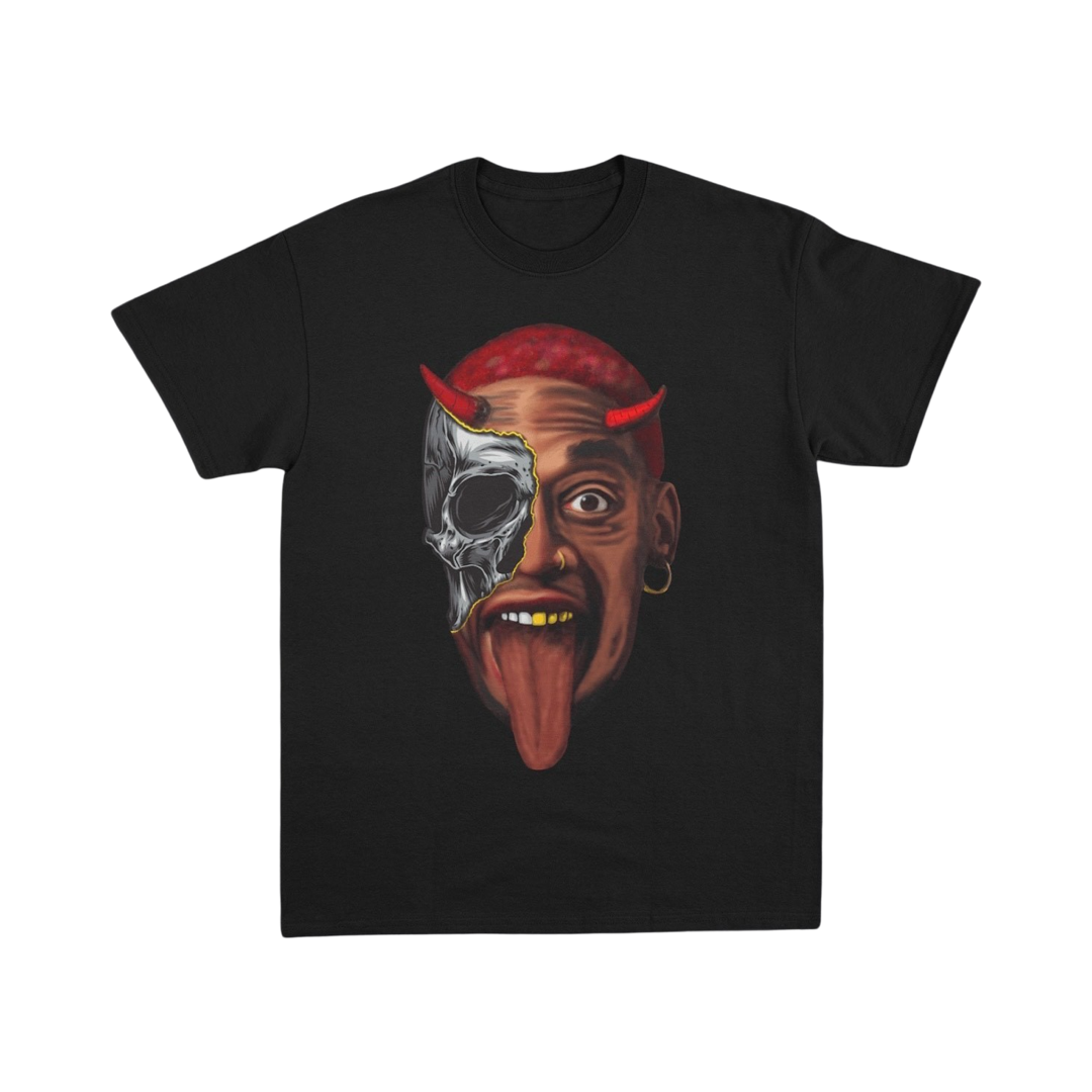 Dennis Rodman Devil Black Oversized T-shirt