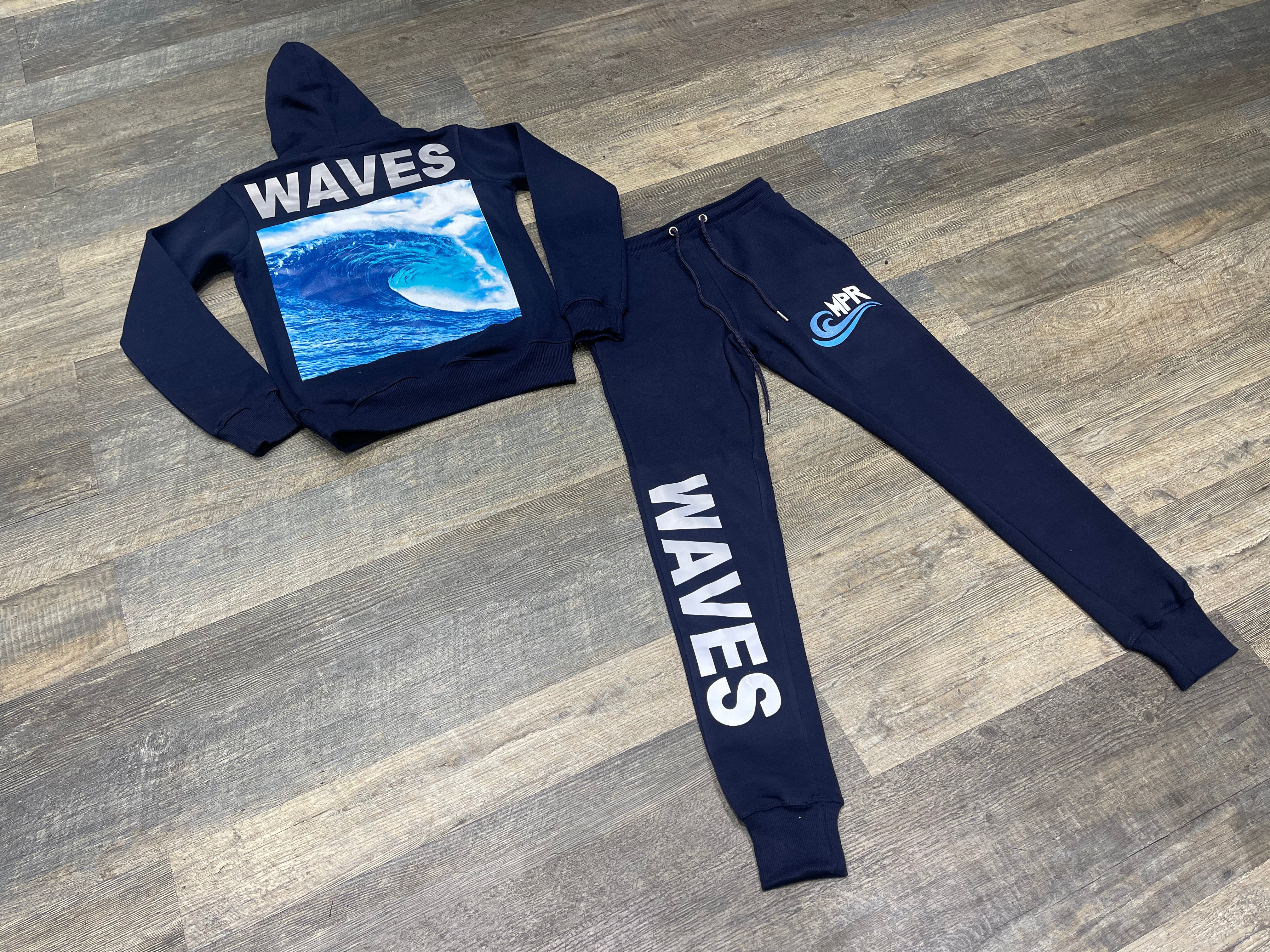 MPR CLOTHING  Navy 3M Ride THE WAVE Sweatsuit
