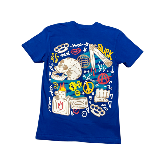 MPR CLOTHING MONEY POWER RESPECT ROYAL BLUE T-SHIRT