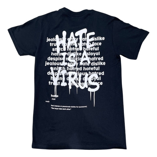 HATE IS A VIRUS Black T-SHIRT