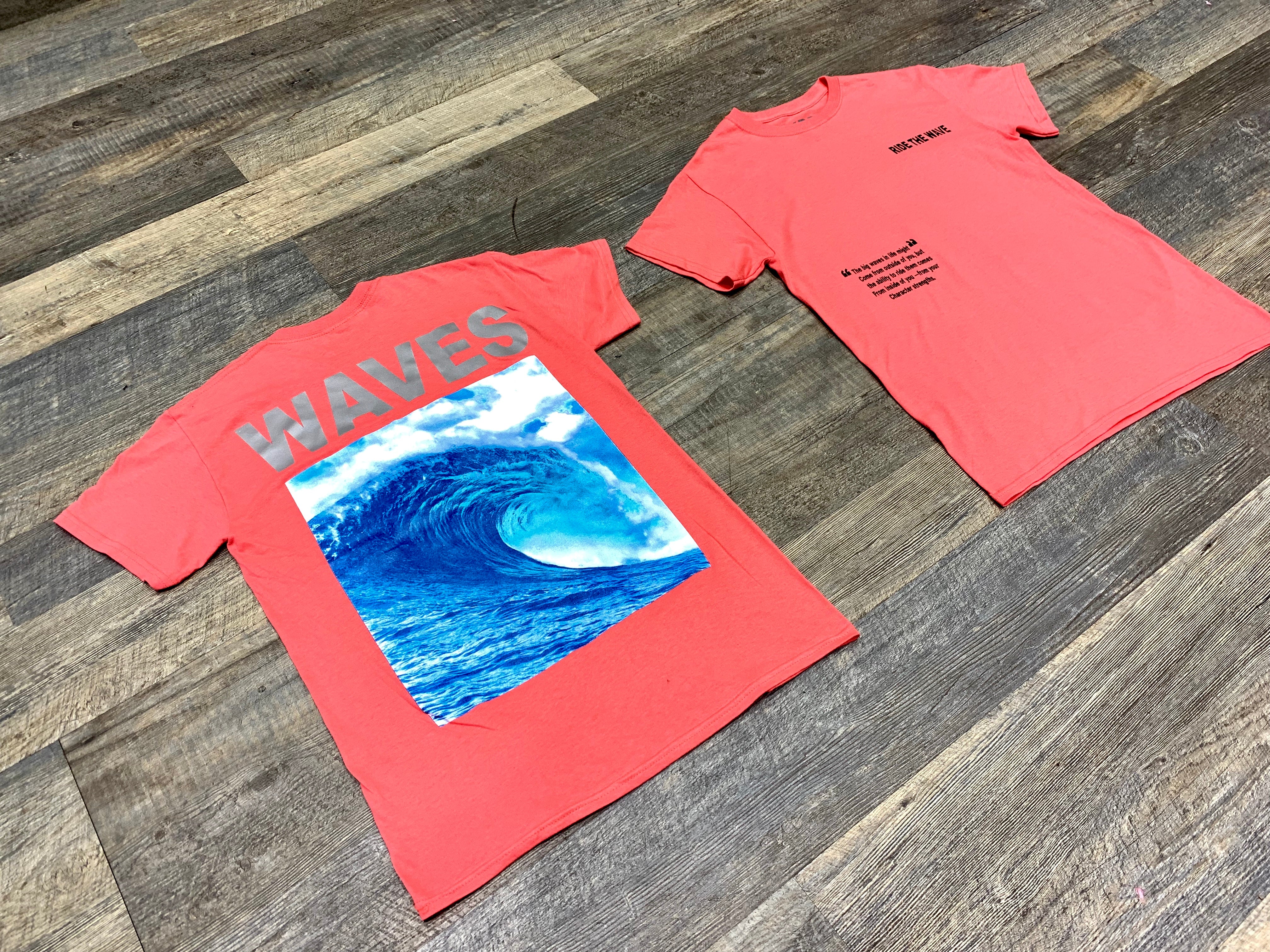 RIDE THE WAVE T-SHIRT 3M - CORAL