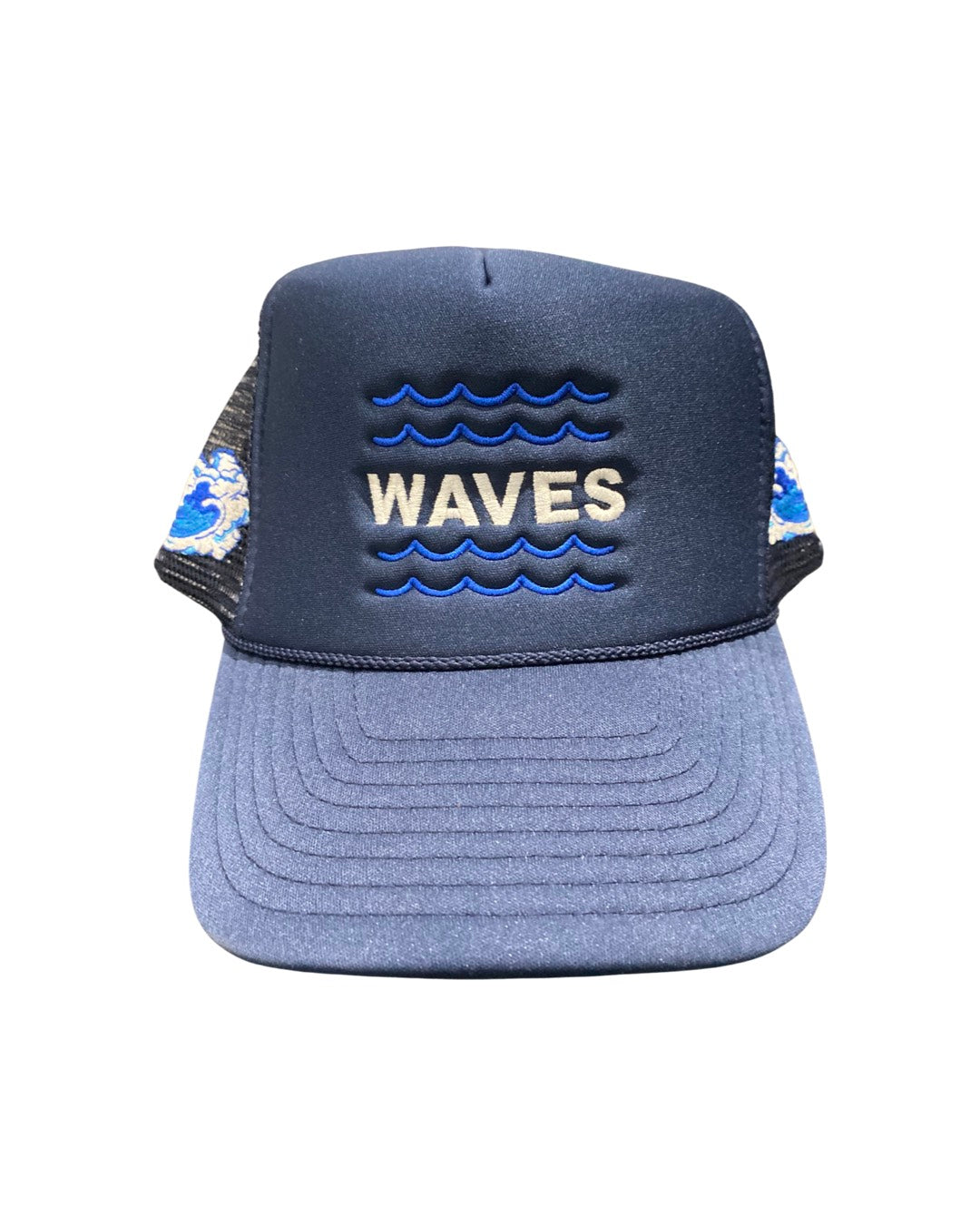 MPR CLOTHING NAVY RIDE THE WAVE TRUCKER HAT