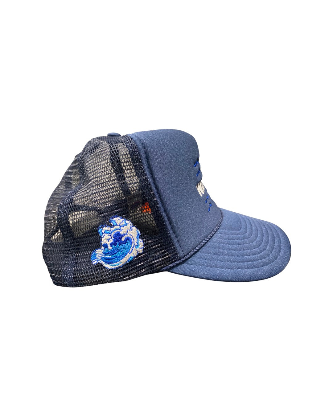MPR CLOTHING NAVY RIDE THE WAVE TRUCKER HAT