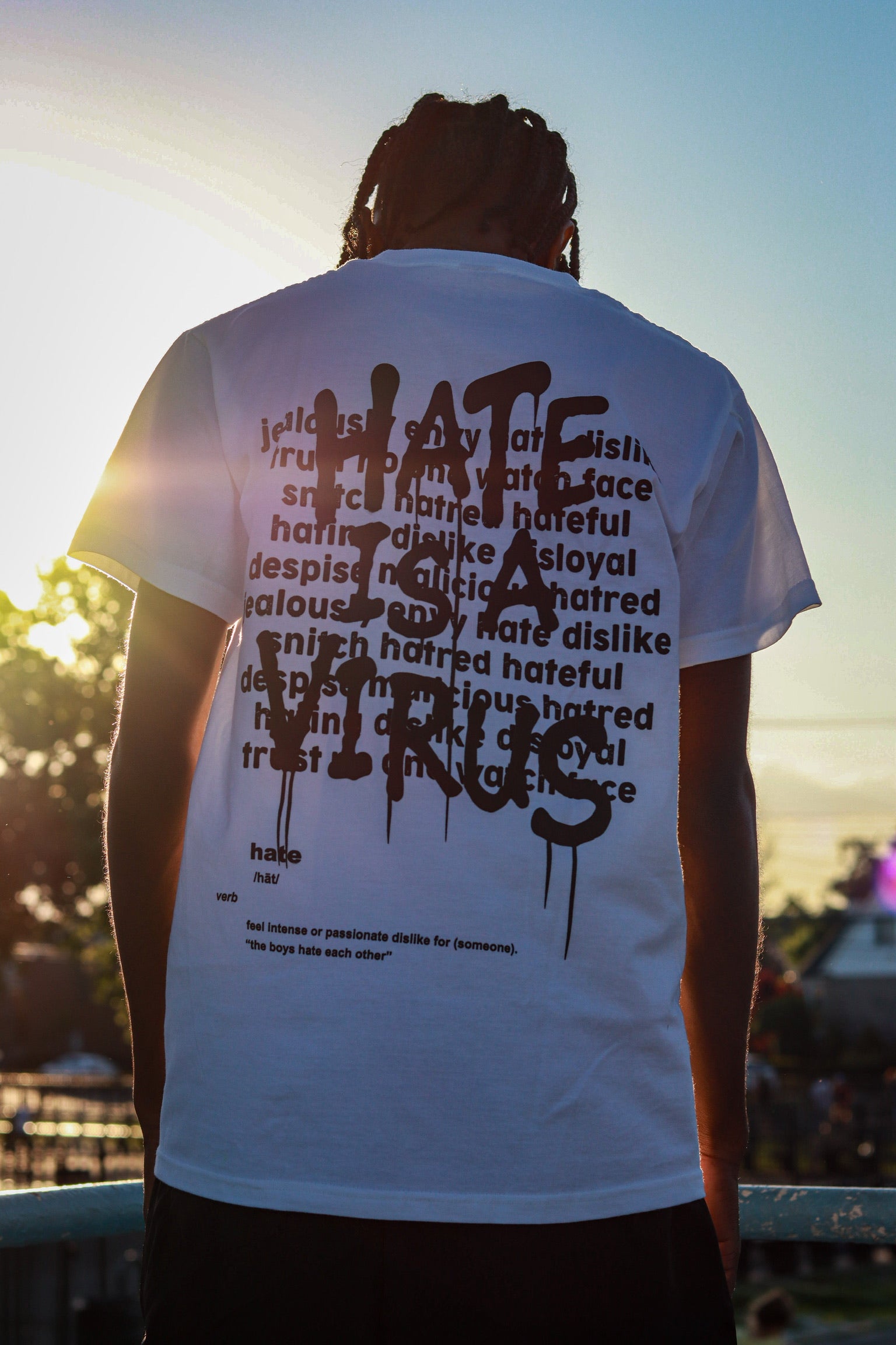 HATE IS A VIRUS White T-Shirt
