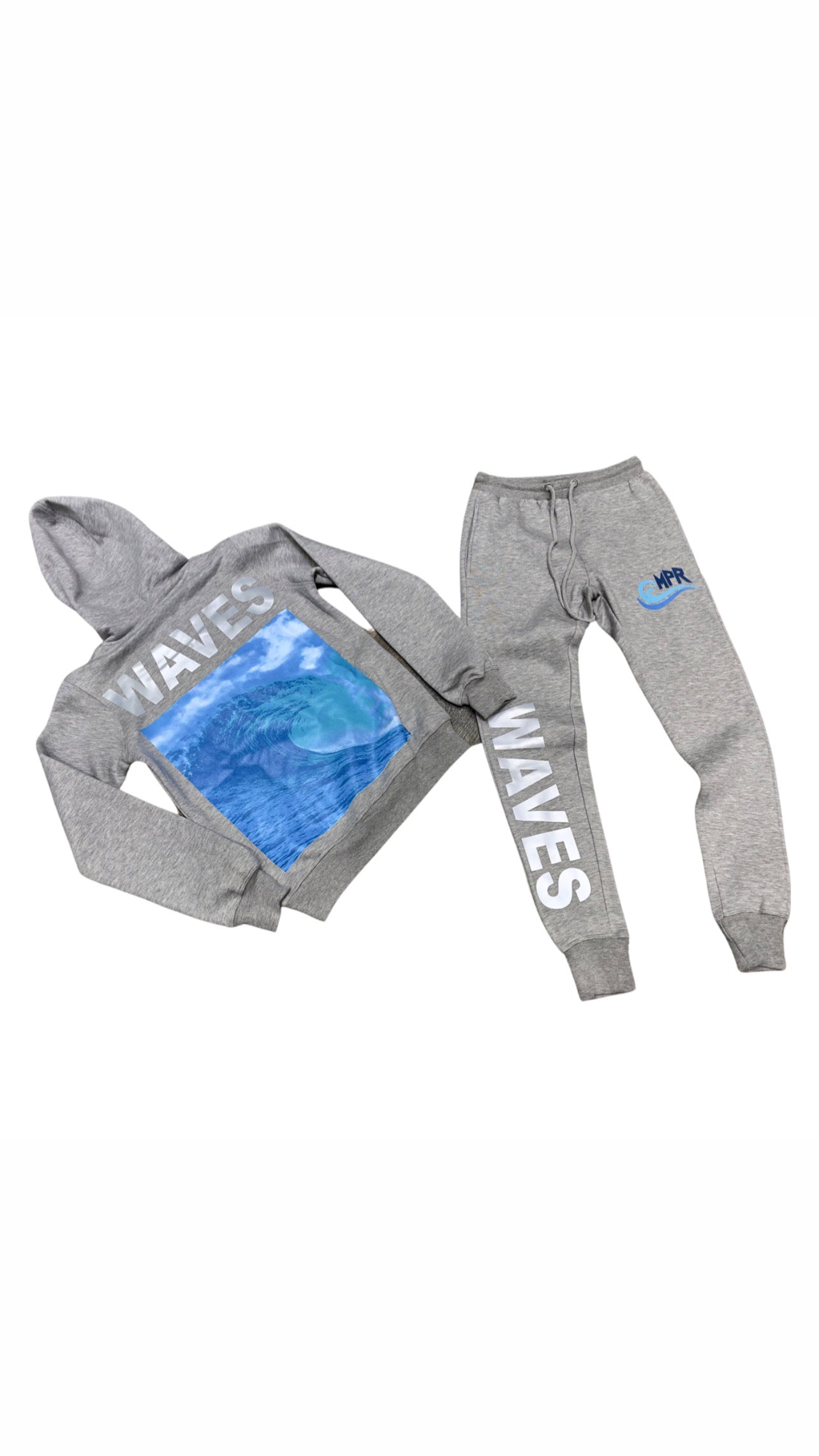MPR CLOTHING GREY 3M Ride THE WAVE Sweatsuit.