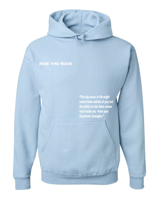 RIDE THE WAVE HOODIE 3M - LIGHT BLUE