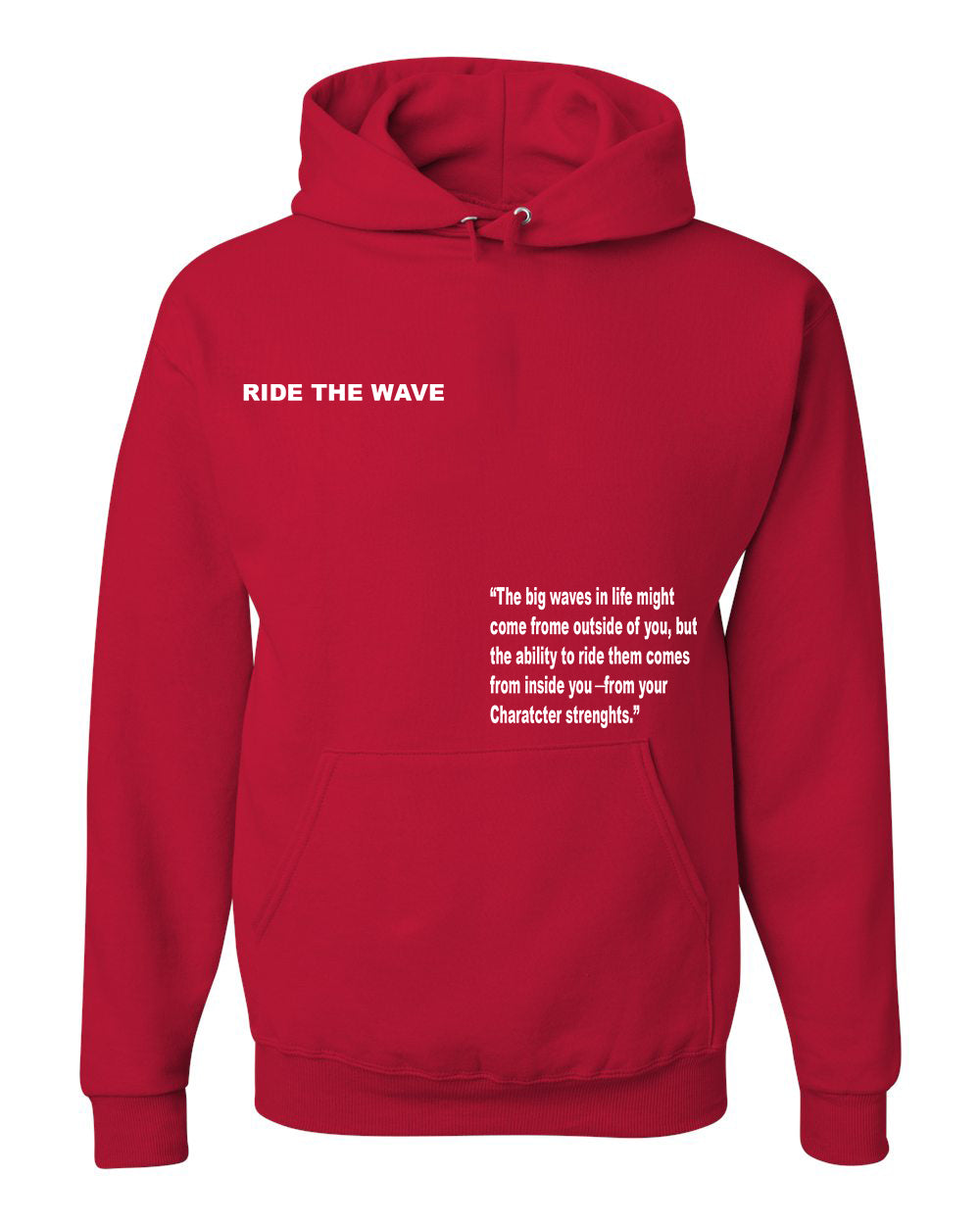 RIDE THE WAVE HOODIE 3M - RED