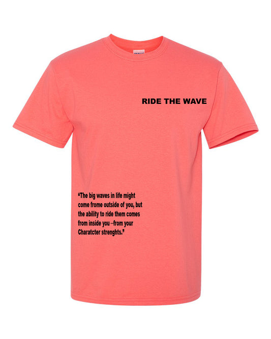 RIDE THE WAVE T-SHIRT 3M - CORAL