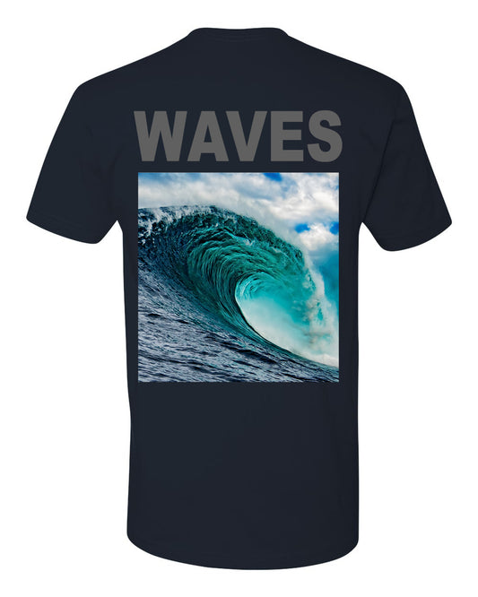 RIDE THE WAVE T-SHIRT 3M - NAVY BLUE